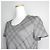 Burberry Grau kariertes Baumwoll-T-Shirt Braun - vista 4