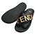 Fendi Pantofole in pelle nera Nero - vista 3