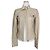 Dolce & Gabbana Beige Patent Eco-Lederjacke Braun