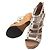 Valentino Gold Rockstud Keilabsatzschuhe Braun - Ansicht 3