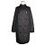 Burberry Schwarzer gesteppter Mantel Brit