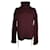 Gucci Burgunderfarbener Wollpullover mit Rollkragen Rot