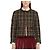 Thom Browne Wiederaufbereiteter Damen-Cardigan, karierter Mantel, oversized, grün