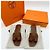 Hermès Sandali Oran in pelle di vitello dorata D'oro - vista 8