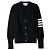 Thom Browne Cardigan V-Neck Milano Blu Navy - vista 2