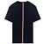 Thom Browne Kurzarm-T-Shirt mit Signature-Streifen in Marineblau - Ansicht 4
