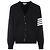 Thom Browne Schwarze Milano-Stich-Cardigan