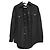 Gucci Camicia in denim oversize con logo bianco
