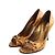Giuseppe Zanotti Wavy Pattern Gold Pumps Golden