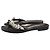 Manolo Blahnik Pantofola di cristallo Nero - vista 3