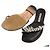 Manolo Blahnik Pantofola di cristallo Nero - vista 4