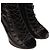 Givenchy Schwarze Schnürstiefeletten mit Keilabsatz - Ansicht 6