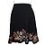 Kenzo Falda acampanada bordada Negro