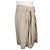 Balenciaga Falda acampanada plisada de lino beige Castaño - vista 2