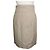 Balenciaga Falda acampanada plisada de lino beige Castaño - vista 4