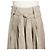 Balenciaga Falda acampanada plisada de lino beige Castaño - vista 6