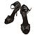 Giuseppe Zanotti Sandali con cinturino in vernice nera Nero