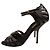 Giuseppe Zanotti Sandali con cinturino in vernice nera Nero - vista 3