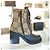 Gucci Botines de Mujer de Tela Beige Castaño - vista 11