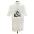 Burberry Herren T-Shirt mit kurzen Ärmeln aus Baumwolle in optischem Weiß mit Druck
