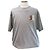 Burberry Grau gesticktes Logo T-Shirt Rot