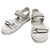 Loro Piana Sandali da donna in suede con velcro Waikiki Bianco - vista 2