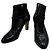 Chanel Botines para mujer con logo CC Negro