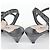 Sandali glitter Miu Miu Marrone - vista 3