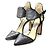 Jimmy Choo Pumps in velluto cristallo grigio per donne Marrone - vista 3