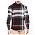 Burberry Camicia a quadri in popeline elasticizzato nera Nero