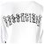 Balenciaga Weißer Hoodie mit gesticktem Tattoo-Logo Rot - Ansicht 5