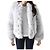 Balmain Bomberjacke aus Kunstfell Blau - Ansicht 3