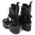 Louis Vuitton Schwarze Wildleder-Monogramm-Canvas-Plattform-Winterstiefel Braun - Ansicht 4