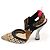 Fendi Scarpe con tacco slingback Colibri in lana multicolore per donne - vista 4