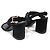 Louis Vuitton Sandali da donna BAHIANA in suede nero con cinturino - vista 4