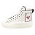 Louis Vuitton Sneaker alte Stella Game On in pelle di vitello bianca per donne Bianco - vista 4