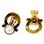 Salvatore Ferragamo Pendientes de oro Gancini perla Ferragamo - vista 4