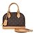 Louis Vuitton Bolso Alma Monogram Castaño