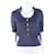 Chanel Seidenpullover mit kurzen Ärmeln Blau