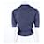Chanel Seidenpullover mit kurzen Ärmeln Blau - Ansicht 3