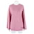 Valentino Cashmere Strickpullover mit langen Ärmeln Pink