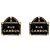 Chanel Pendientes de esmalte Le Cambon negros