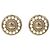 Chanel Pendientes redondos CC de perlas Dorado