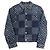 Louis Vuitton Monogramm-Denim-Jacke Blau