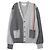 Thom Browne Cardigan mit V-Ausschnitt Braun