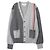 Thom Browne Cardigan mit V-Ausschnitt Braun - Ansicht 3