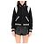 Saint Laurent Teddy Bomberjacke Schwarz - Ansicht 5