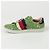 Gucci Sneakers Ace Crystal Web Stripe Verde - vista 3