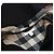 Burberry Cappa A-line in lana a quadri con cappuccio per bambini nera Nero - vista 5