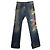 Dolce & Gabbana Hawaiianisch bestickte Jeans Rot
